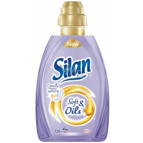 Silan Soft & Oils Care & Precious Parfümöle Lila Weichspülerkonzentrat 42 Dosen 1,5 l
