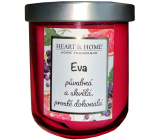 Heart & Home Svěží grep a černý rybíz sójová vonná svíčka se jménem Eva 110 g