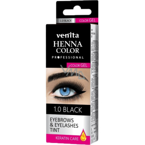 Venita Henna Profesional gelová barva na obočí 1.0 Black 15 g