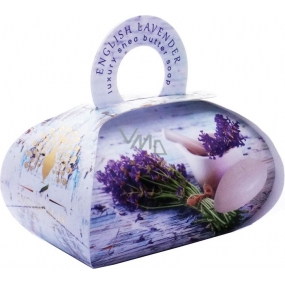 Englische Seife Englischer Lavendel natürliche parfümierte Toilettenseife mit Sheabutter 260 g