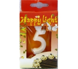Happy Light Cake Kerze Nummer 5 in einer Box