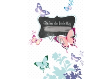 Ditipo Entspannen Sie sich in einer Handtasche Butterfly Notebook 15 x 10,5 cm