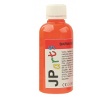 JP arts Farbe für Textilien für leichte Materialien, Glitzer 2. Orange 50 g