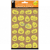 Halloween Sticker leuchtend im Dunkeln eines lachenden Kürbises 14 x 25 cm