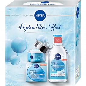 Nivea Hydra Skin Effect Tagesgel-Creme 50 ml + Mizellenwasser 400 ml, Kosmetikset