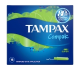Tampax Compak Super Damentampons mit 16-teiligem Applikator
