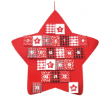 Adventní kalendář filcový červená hvězda 70 cm