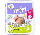 Bella Happy 0 Vor Neugeborenen von 0 - 2 kg Windelhöschen für Frühgeborene und für Neugeborene mit niedrigem Geburtsgewicht 46 Stück