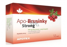 Apotex Apo-Cranberries Starker starker Extrakt aus ganzen Früchten, Nahrungsergänzungsmittel 500 mg 12 Kapseln