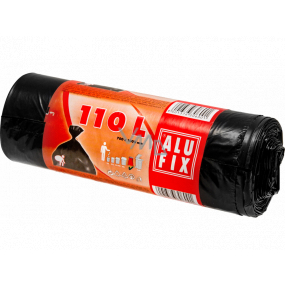 Alufix Müllsäcke schwarz, 25 µ, 110 Liter, 70 x 100 cm, 10 Stück