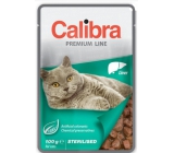 Calibra Premium Leber in Soße Alleinfuttermittel für erwachsene sterilisierte Katzen Tasche 100 g
