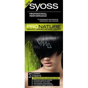 Syoss ProNature Langlebige Haarfarbe 1-1 Schwarz