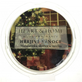 Heart & Home Warmes Weihnachts-Sojabohnen-Naturparfüm 27 g