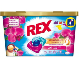 Rex 3 + 1 Power Caps Aromatherapie Orchid & Macadamia Oil Waschkapseln für farbige und dunkle Wäsche 14 Dosen 182 g
