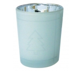 Glaskerzenhalter weiß 6,5 cm Nr.1