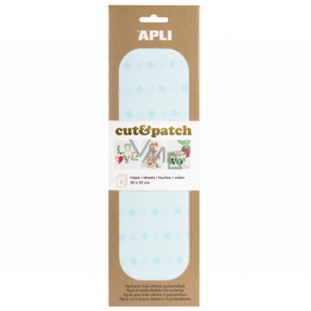 Apli Cut & Patch Papier für Servietten-Technik Sterne blaues Pastell 30 x 50 cm 3 Stück