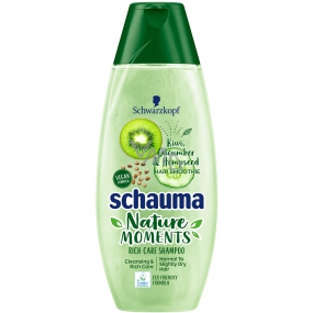 Schauma Nature Moments Kiwi-, Gurken- und Hanfsamen-Shampoo für normales bis trockenes Haar 250 ml