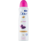 Dove Go Fresh Acai Berry & Water Lily Antitranspirant Deodorant Spray mit 48-Stunden-Effekt für Frauen 150 ml
