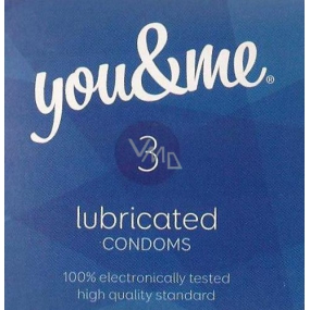 You & Me Geschmiertes transparentes geschmiertes Kondom 3 Stück