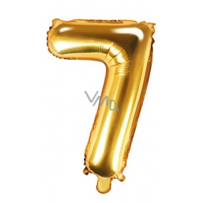 Aufblasbarer Ballon Nummer 7, 35 cm Folie