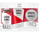 Hawkins & Brimble Men Duschgel 250 ml + mattierende Haarpomade 100 ml + Gesichtsreinigungsgel 150 ml, Kosmetikset für Männer