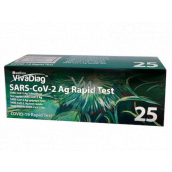 Wellion VivaDiag Rapid SARS-COV-2 AG Antigenní výtěrový test Covid-19 z kraje nosu (i pro děti) 25 kusů