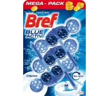 Bref Blue Aktiv Chlor WC-Block für hygienische Sauberkeit und Frische Ihrer Toilette, färbt das Wasser in einem blauen Farbton 3 x 50 g
