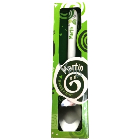 Nekupto Twister Löffel namens Martin grün 16 cm