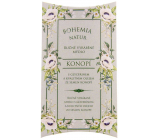 Bohemia Gifts Green Spa mit handgemachter Toilettenseife aus Glycerin und hochwertigem Hanfsamenöl in einer Papierschachtel 100 g