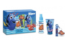 Disney Wanted DoryToilet Wasser 100 ml + Duschgel + Shampoo 150 ml + Lippenbalsam + Schlüsselbund für Kinder Geschenkset