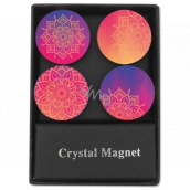 Albi Kristall Magnete Kreise Mandala 4 Stück