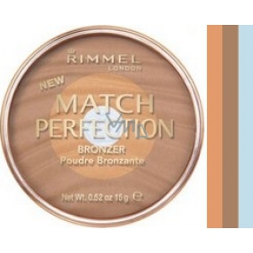 Rimmel London Match Perfection Bronzer Pulver 001 Light 15 g