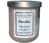Heart & Home Frische Leinen Soja-Duftkerze mit dem Namen Marushka 110 g