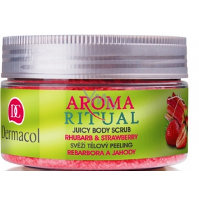 Dermacol Aroma Ritual Rhabarber und Erdbeere Frisches Körperpeeling 200 g Rhabarber und Erdbeere