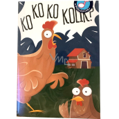 Albi Přání s efekty do obálky K narozeninám Koktající kohout 14,8 x 21 cm