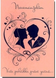 Albi Spielkarte im Cover Für die Hochzeit Liebe hat mich, ich habe eine Wand Helena Vondráčková 14,8 x 21 cm