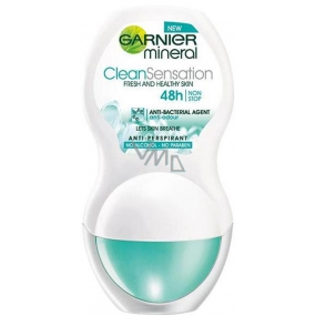 Garnier Mineral Clean Sensation Ball Antitranspirant Deodorant Roll-On für Frauen 50 ml