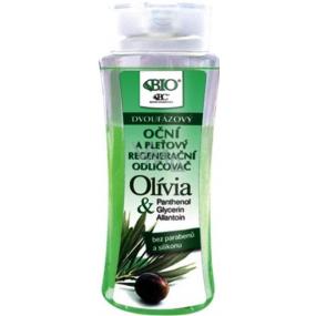 Bione Cosmetics Olivia & Panthenol regeneriert den zweiphasigen Augen- und Haut-Make-up-Entferner 225 ml
