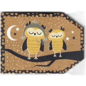 Nekupto Owl Weihnachtsgeschenkkarten 5,5 x 7,5 cm 6 Stück