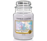 Yankee Candle Sweet Nothings - Süße Kerze ohne Duft Klassisches großes Glas 623 g