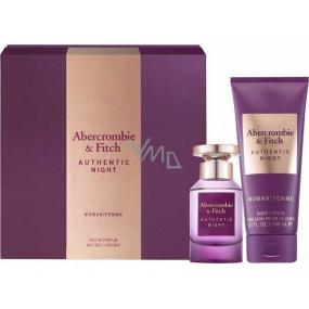 Abercrombie & Fitch Authentische Nachtfrau Eau de Parfum für Frauen 50 ml + Körperlotion 200 ml, Geschenkset