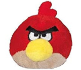 Angry Birds plyšová násadka na tužku/prstová hračka Červená 5 cm 1 kus