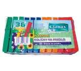 Clanax Kunststoff Wäscheklammern Farbe 36 Stück