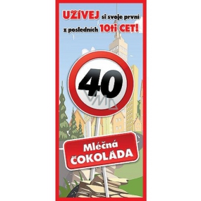 Böhmen Geschenke Milchschokolade Alles Gute 40, Geschenk 100 g