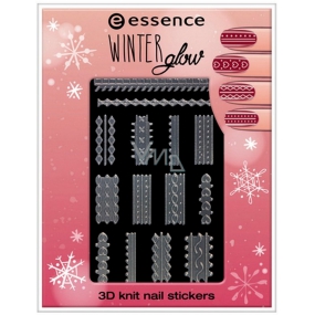 Essence Winter Glow 3D Stricknagelaufkleber 01 Cold Hands, Warm Hearts 1 Blatt