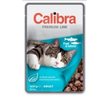 Calibra Premium Fischfleischstücke in einer leckeren Sauce komplette Katzenfuttertasche 100 g
