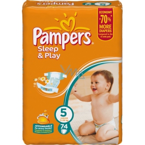 Pampers Sleep & Play Giantpack 5 Junior 11-25 kg Windeln 74 Stück