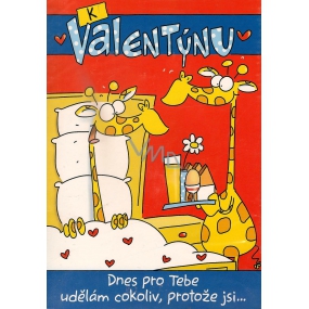 Ditipo Spielkarte Zum Valentinstag Heute werde ich alles für Sie tun Melodie 224 x 157 mm