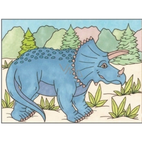 Wassermalerei Dinosaurier Nr. 1 28 x 21 cm