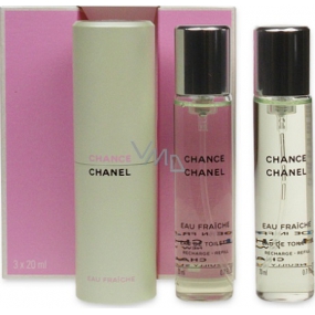 Chanel Chance Eau Fraiche Eau de Toilette Komplett für Frauen 3 x 20 ml